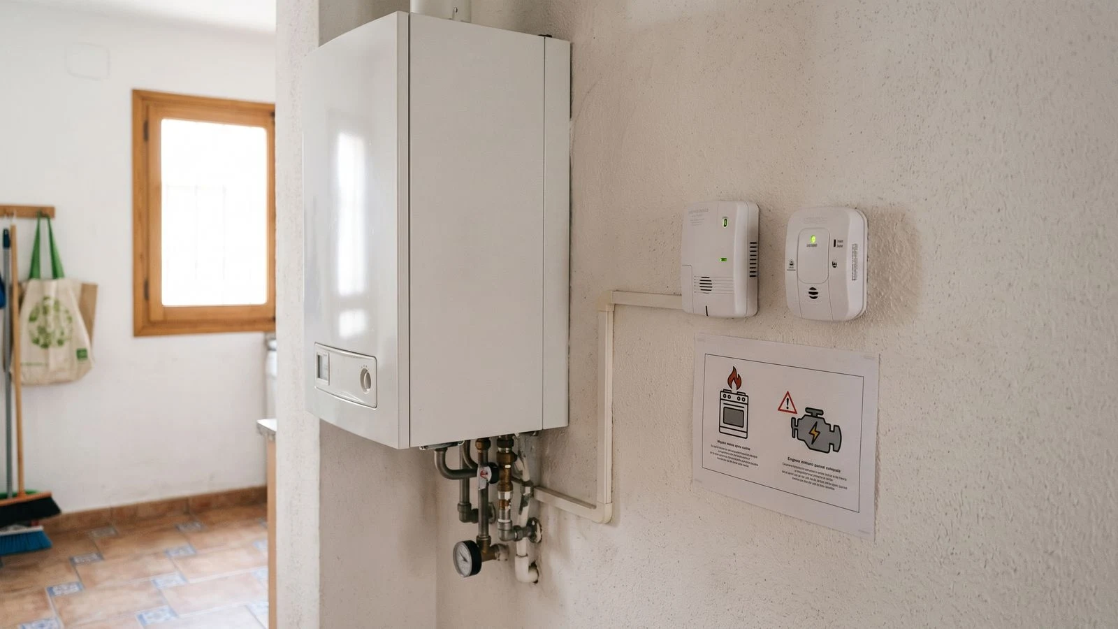 Detector de gas combustible y alarma de monóxido comparados como peligros distintos