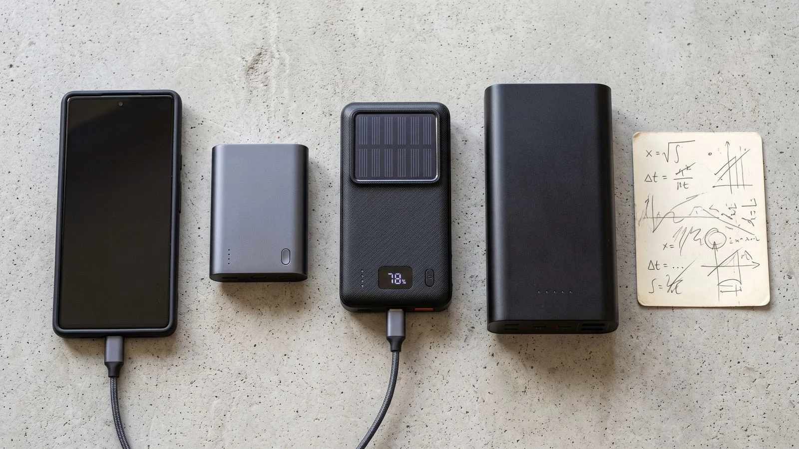 Baterías externas USB-C comparadas por capacidad y puertos para un apagón