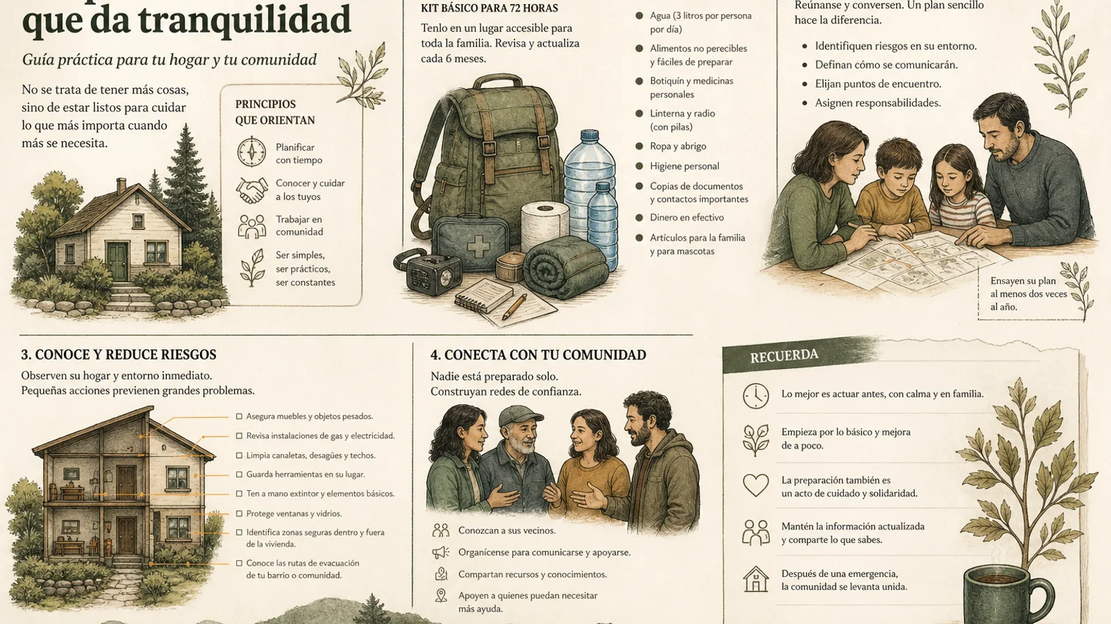 Ilustración editorial para Qué hacer con la nevera durante un apagón: guía práctica por horas