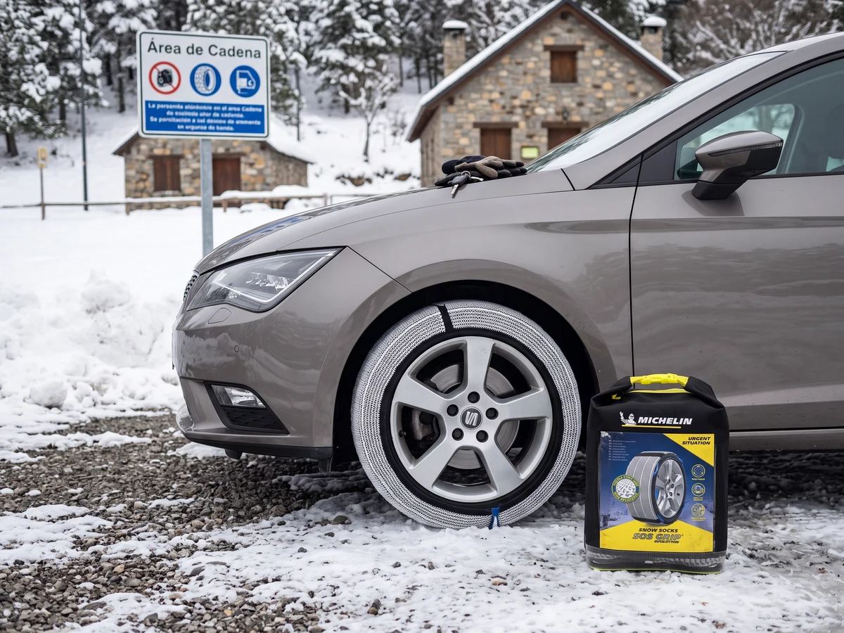 Funda de nieve MICHELIN SOS Grip Evolution 2 en un neumático